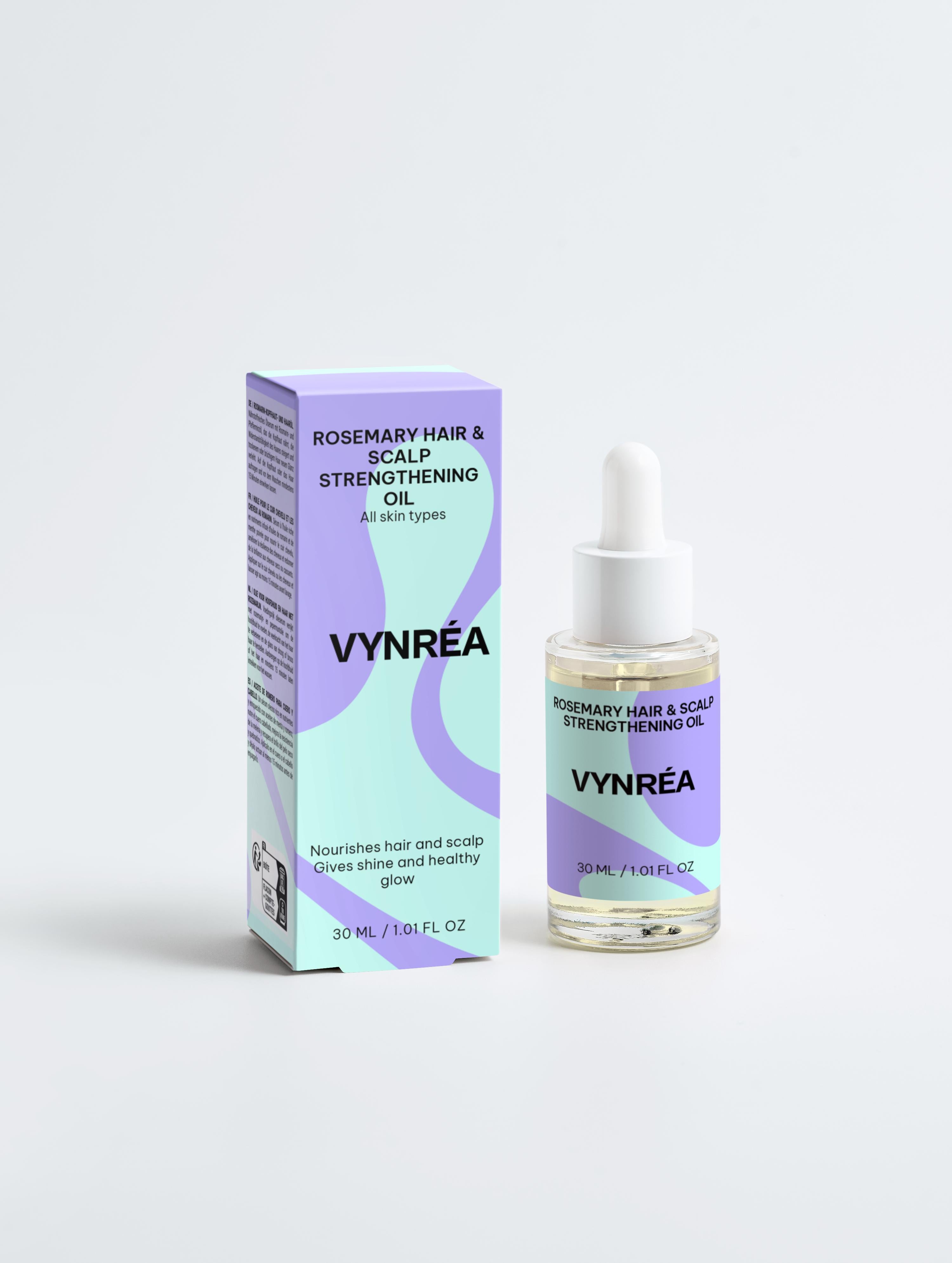 Stärkande hårolja för hår och hårbotten med rosmarin